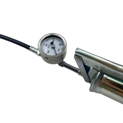 Hochdruck Injektionspresse mit Manometer für Rissinjektion und Rissverpressung verzinkt = Neue Ausführung